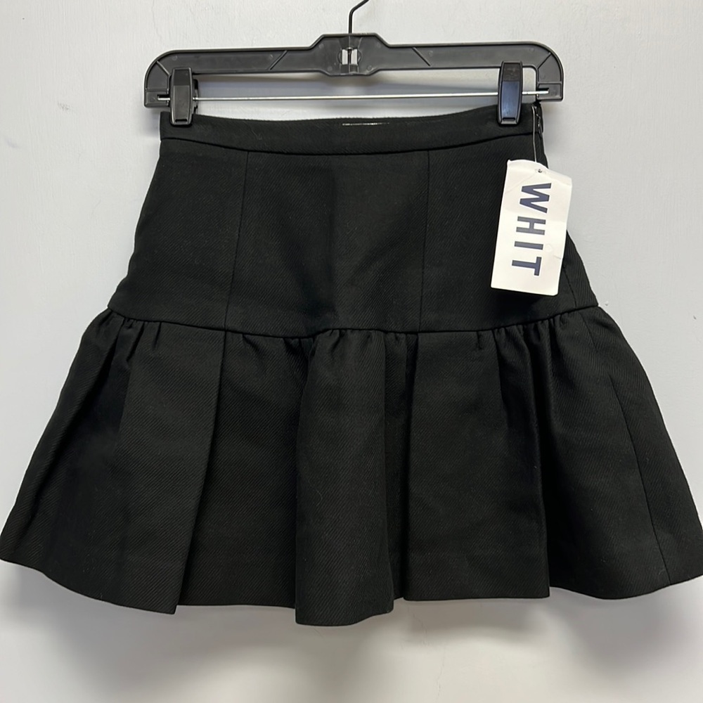 NWT WHIT Black Mini Skirt